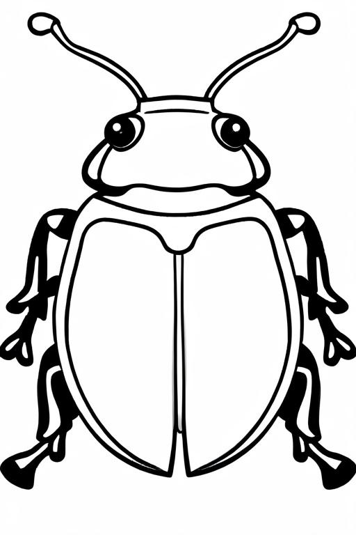 Beetle Coloring Page 35 for Kids