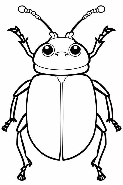 Beetle Coloring Page 37 for Kids