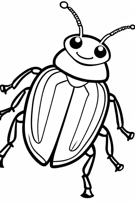 Beetle Coloring Page 38 for Kids