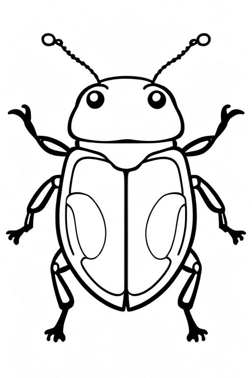 Beetle Coloring Page 40 for Kids