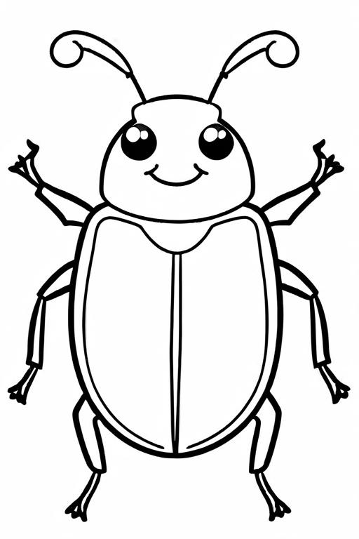 Beetle Coloring Page 41 for Kids