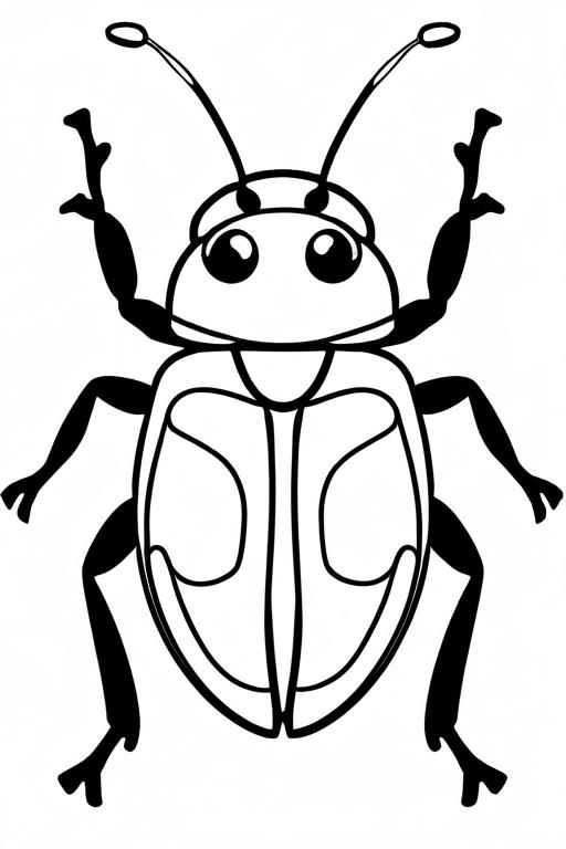 Beetle Coloring Page 43 for Kids