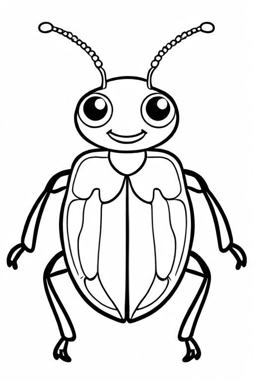 Beetle Coloring Page 46 for Kids