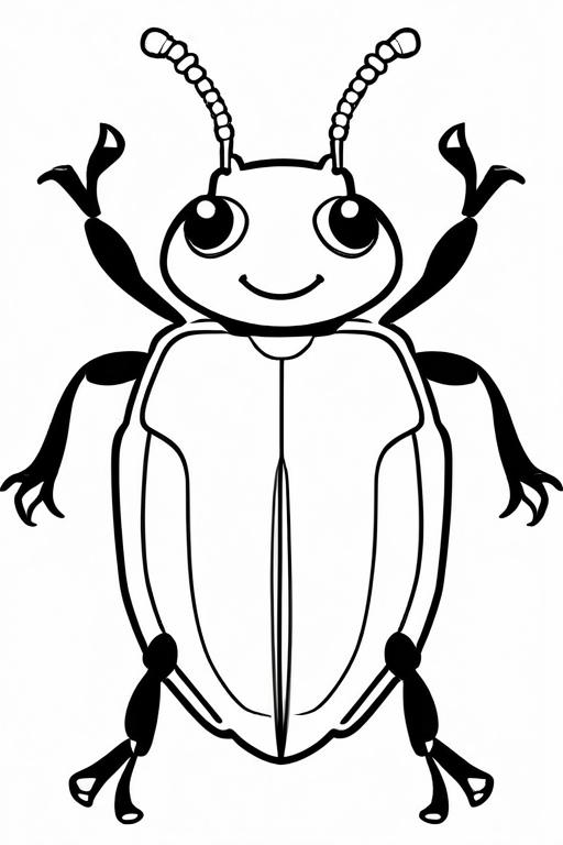 Beetle Coloring Page 47 for Kids