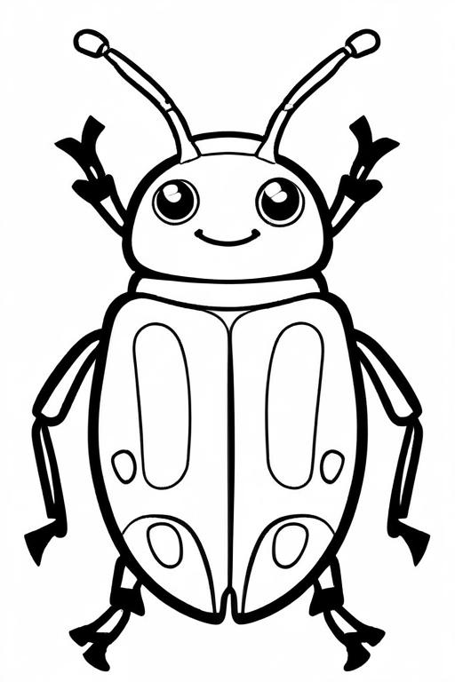 Beetle Coloring Page 49 for Kids