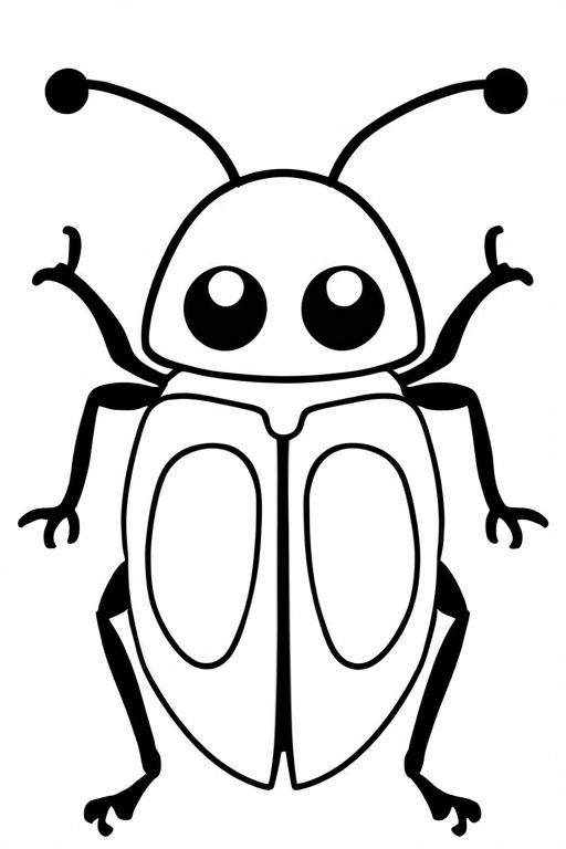 Beetle Coloring Page 50 for Kids