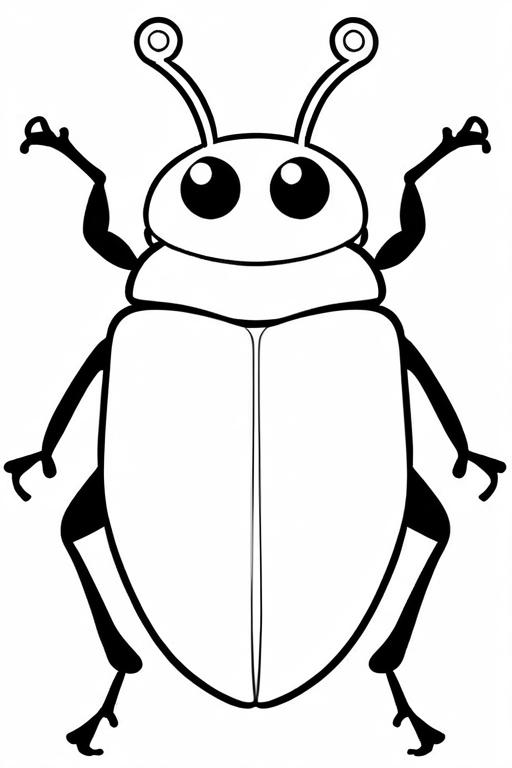 Beetle Coloring Page 53 for Kids