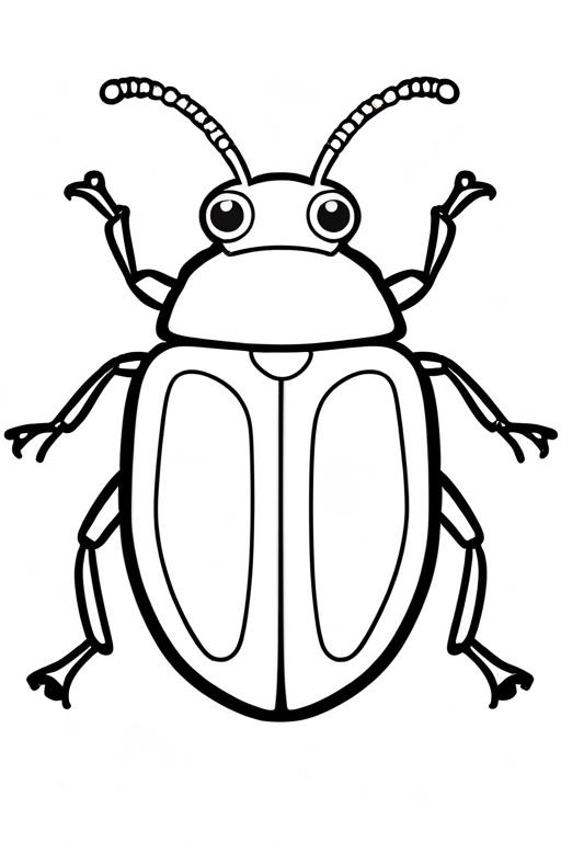 Beetle Coloring Page 54 for Kids