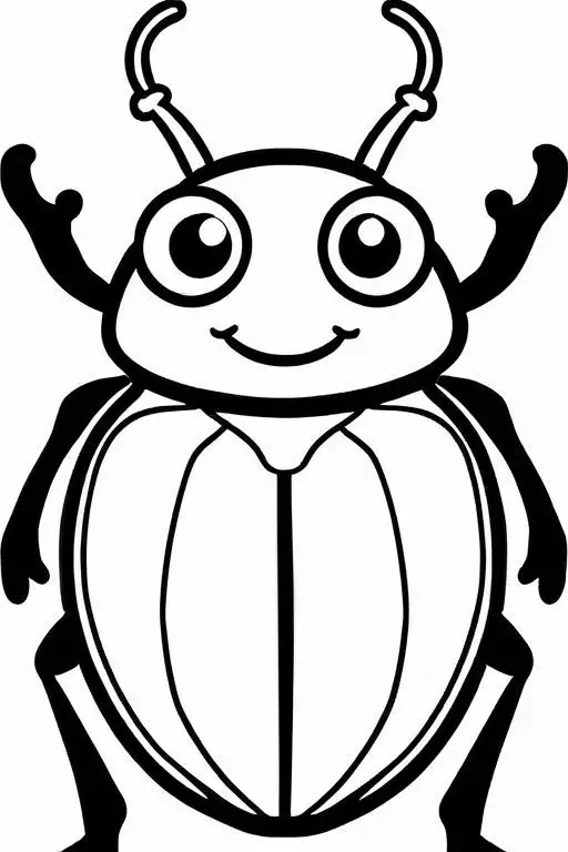 Beetle Coloring Page 56 for Kids