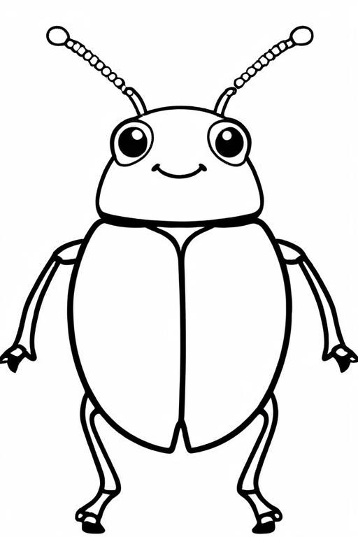 Beetle Coloring Page 58 for Kids