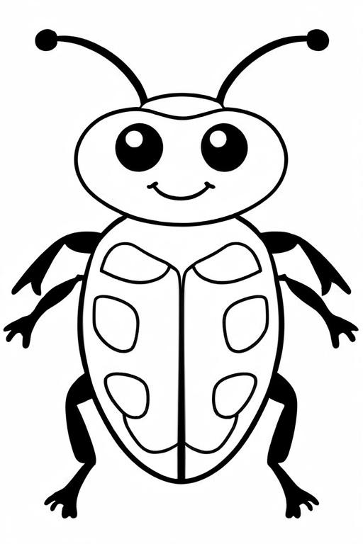 Beetle Coloring Page 6 for Kids