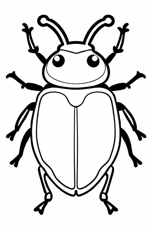 Beetle Coloring Page 60 for Kids