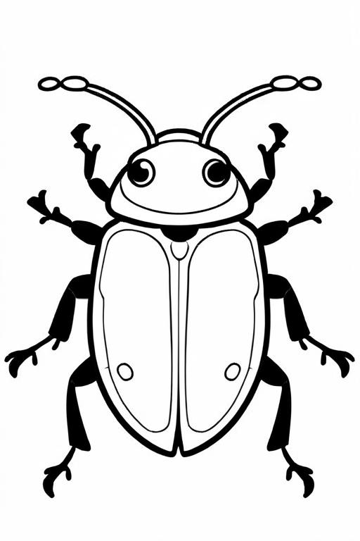 Beetle Coloring Page 61 for Kids