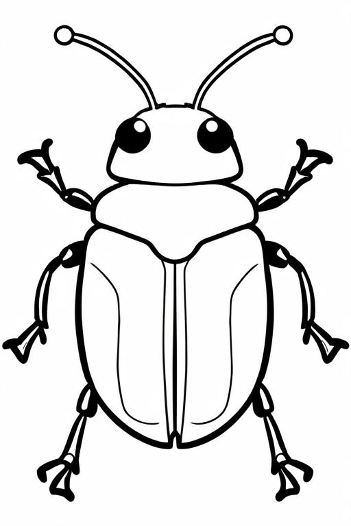 Beetle Coloring Page 62 for Kids