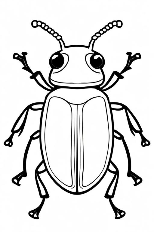 Beetle Coloring Page 63 for Kids