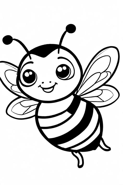 Bumblebee Coloring Page 12 for Kids