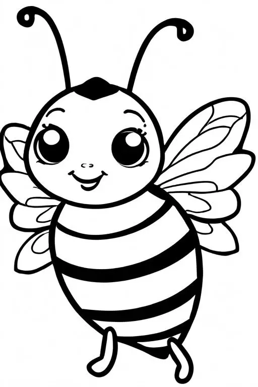 Bumblebee Coloring Page 3 for Kids