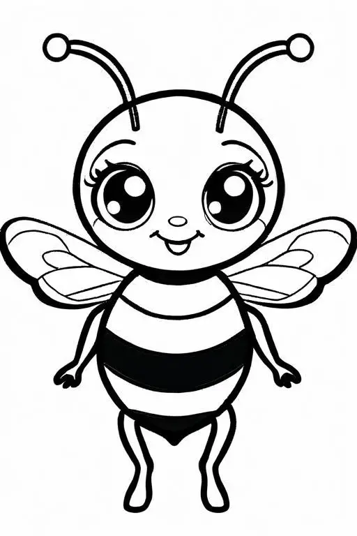 Bumblebee Coloring Page 4 for Kids