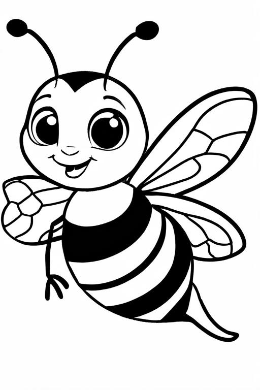 Bumblebee Coloring Page 7 for Kids