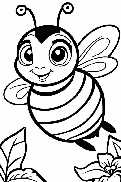 Bumblebee Coloring Page 9 for Kids