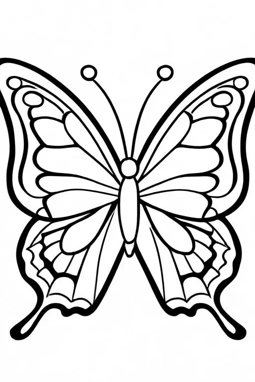 Butterfly Coloring Page 11 for Kids