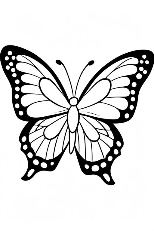 Butterfly Coloring Page 13 for Kids