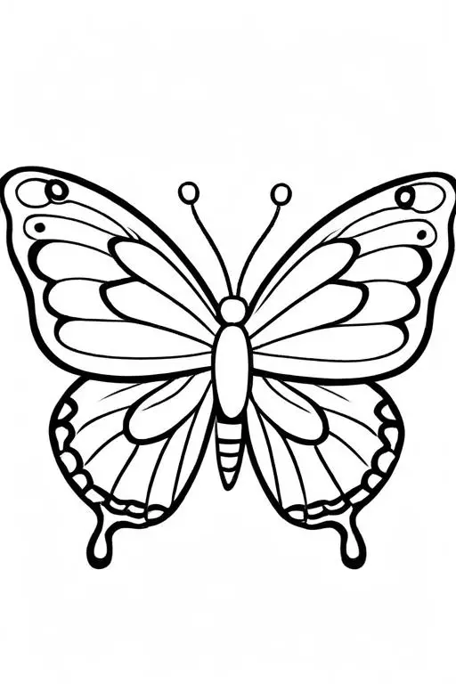 Butterfly Coloring Page 14 for Kids