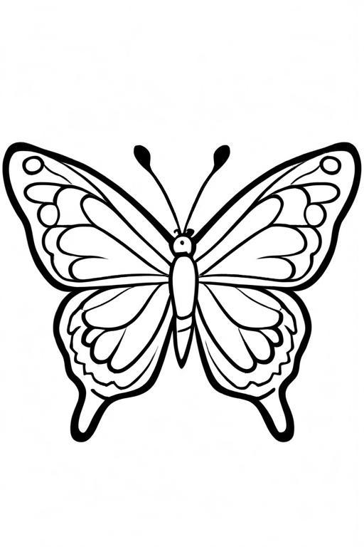 Butterfly Coloring Page 15 for Kids