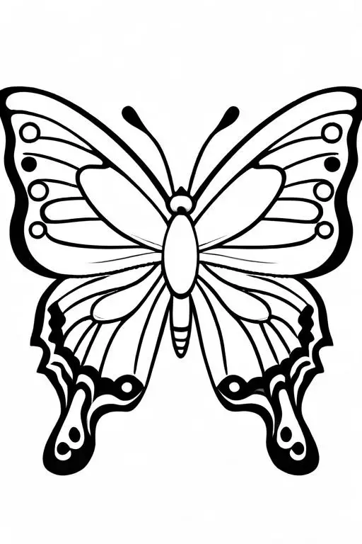 Butterfly Coloring Page 16 for Kids