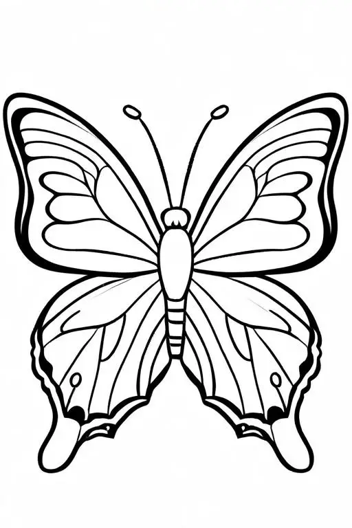 Butterfly Coloring Page 18 for Kids