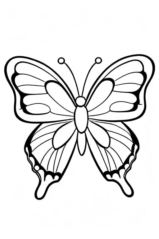 Butterfly Coloring Page 19 for Kids