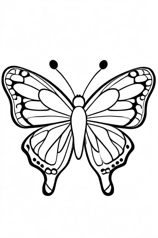 Butterfly Coloring Page 20 for Kids