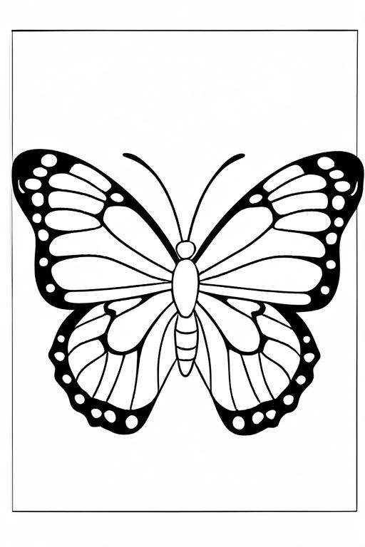 Butterfly Coloring Page 22 for Kids