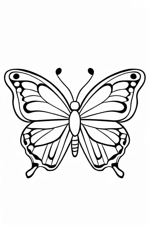 Butterfly Coloring Page 23 for Kids