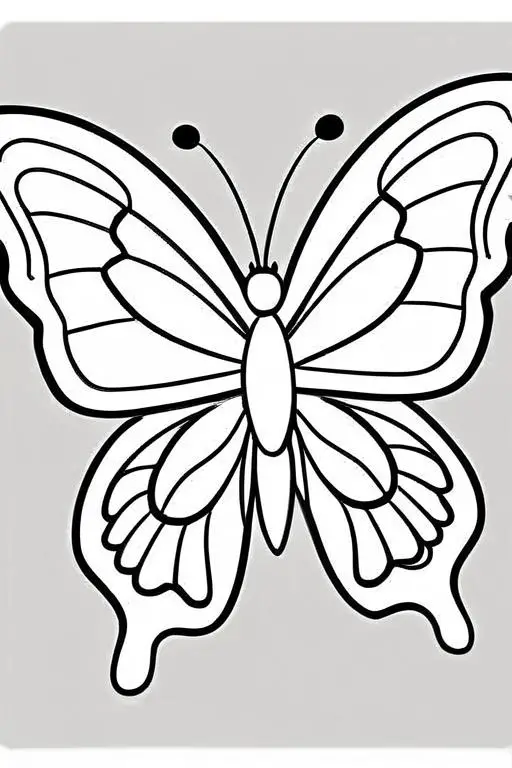 Butterfly Coloring Page 25 for Kids