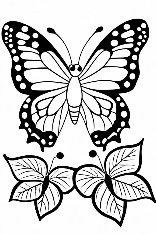 Butterfly Coloring Page 28 for Kids