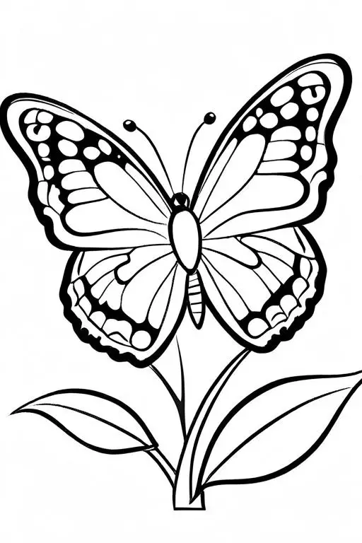 Butterfly Coloring Page 29 for Kids