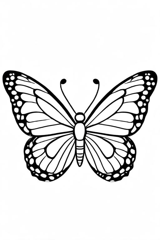 Butterfly Coloring Page 30 for Kids