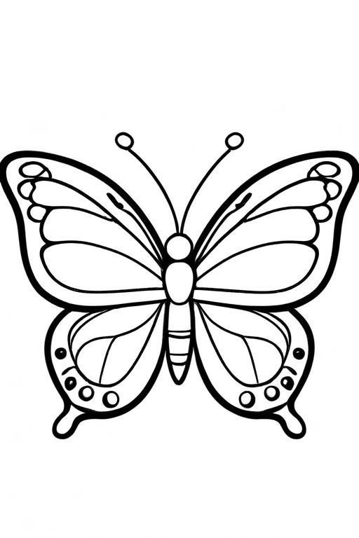 Butterfly Coloring Page 36 for Kids