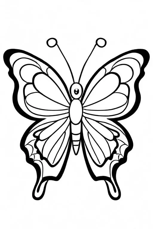 Butterfly Coloring Page 37 for Kids