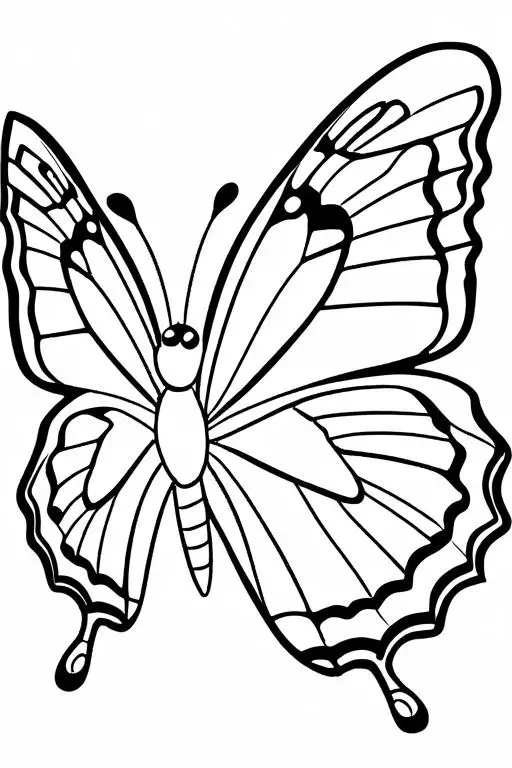 Butterfly Coloring Page 38 for Kids