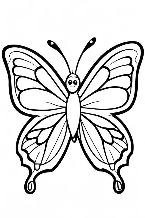 Butterfly Coloring Page 39 for Kids