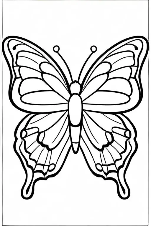 Butterfly Coloring Page 41 for Kids