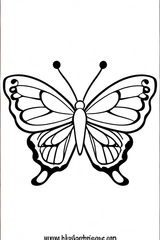 Butterfly Coloring Page 47 for Kids