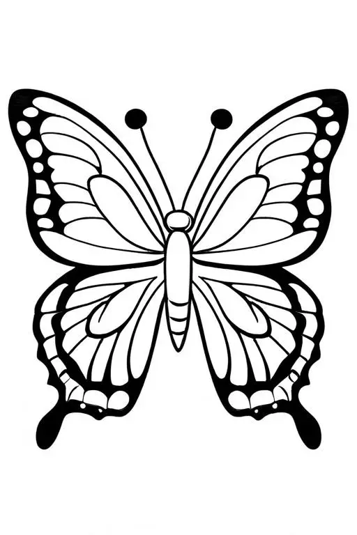 Butterfly Coloring Page 49 for Kids