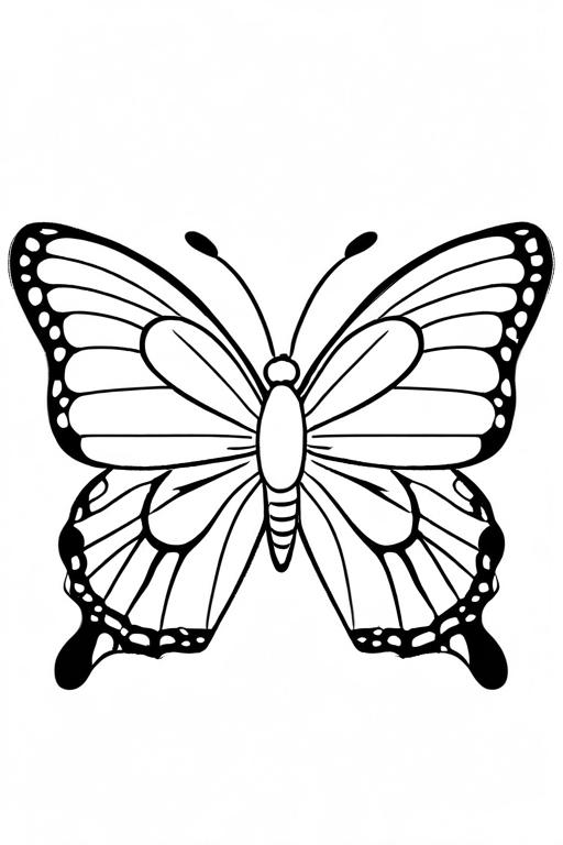 Butterfly Coloring Page 53 for Kids