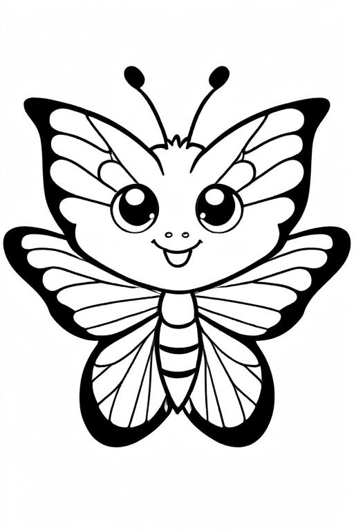 Butterfly Coloring Page 55 for Kids