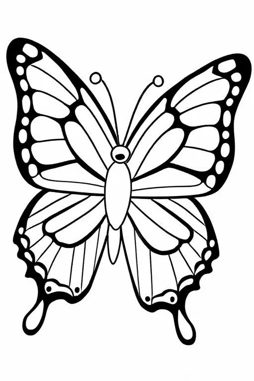 Butterfly Coloring Page 57 for Kids