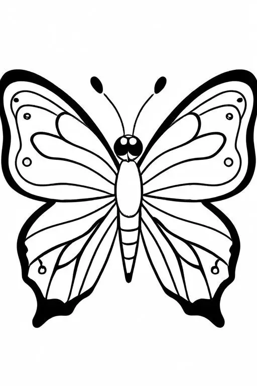 Butterfly Coloring Page 58 for Kids