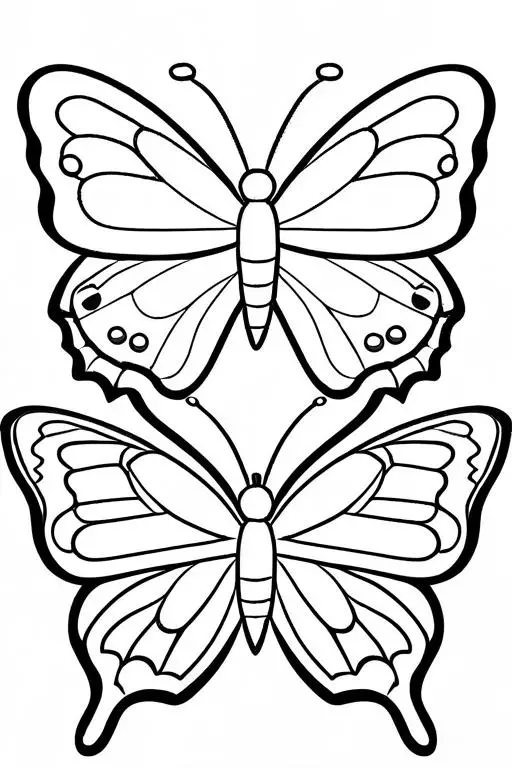 Butterfly Coloring Page 59 for Kids